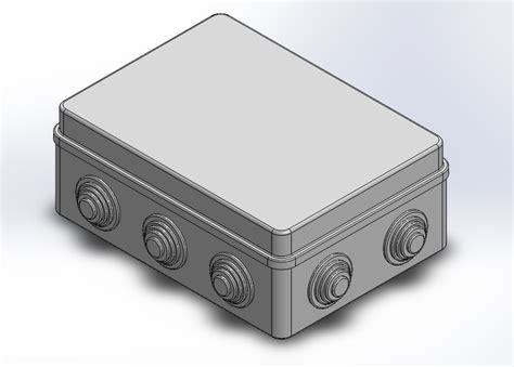 3d junction box|junction box cad.